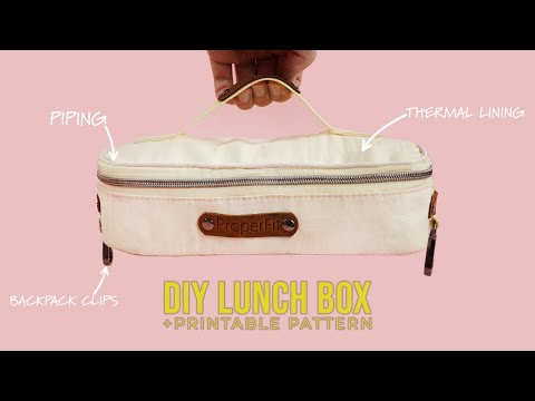 DIY Double Layers Cosmetic Bag✨The Step-by-Step Lunch bag Tutorial You  Need! 