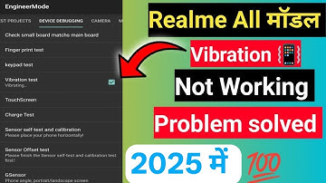 Realme Mobile Vibration 📳 Not Working | Realme Vibration Problem Solved | Vibration Test Kaise Karen