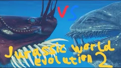 Bloop vs el gran maja:bio accurate sea monster battle (sticknodes) Jurassic World evolution 2