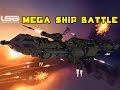 Space Engineers - Mega Ship Battle, Clash Of The Titans