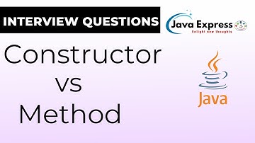 Shocking Differences Between Constructors and Methods in Java!