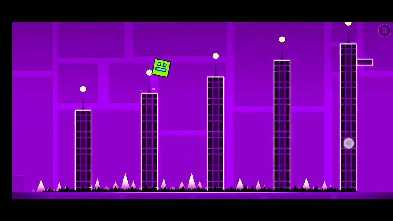 trying to beat geometry dash first try day 1 - YouTube