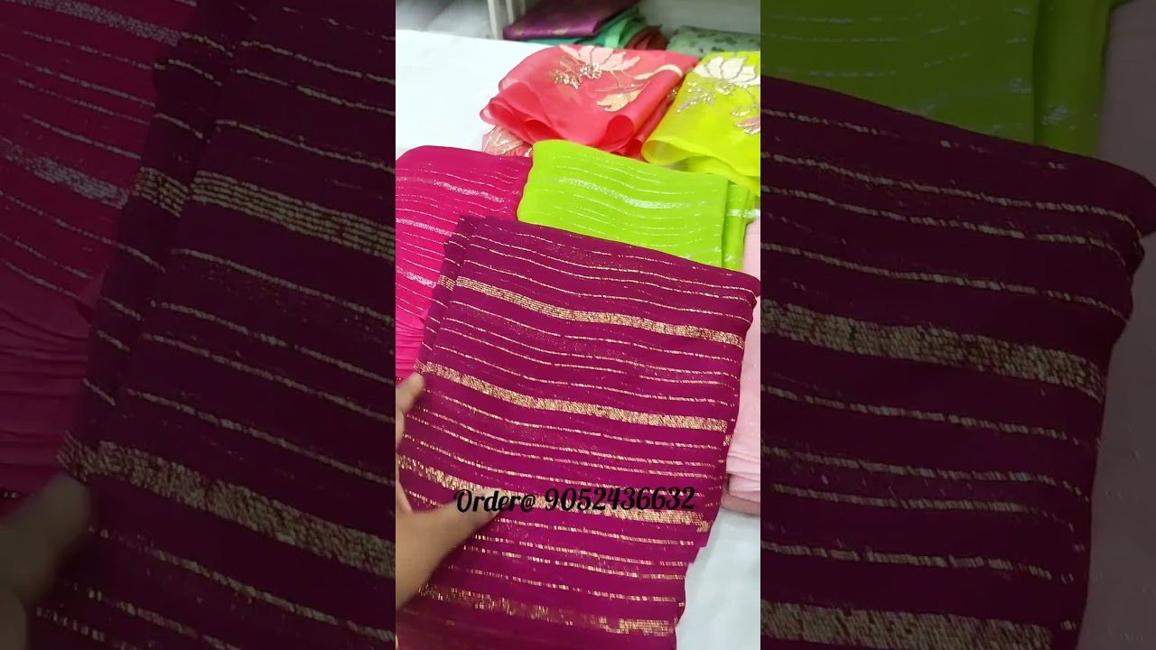 Viscous Georgette with blouse