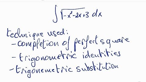 Calculus-2 Integral of Sqrt(-x^2-2x+3) dx