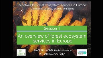 SINCERE – NOBEL Session 1: An overview of forest ecosystem services in Europe
