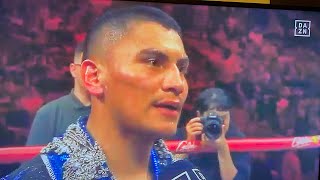 VERGIL ORTIZ POST FIGHT INTERVIEW REACTION TO KNOCKING OUT DURLOME AND CALLS OUT TIM TSZYU