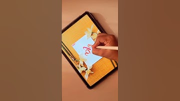 Which subscriber’s name should I write next? 💛 #handwriting #procreate #lettering #namestatus #ipad