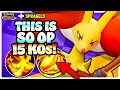 Delphox fire spin is truly busted  pokemon unite