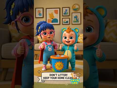 Trash monster, go away! Don't litter, kids | Baby Cartoon #shorts