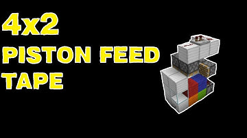 Redstone Tutorial: 4x2 PISTON FEED TAPE