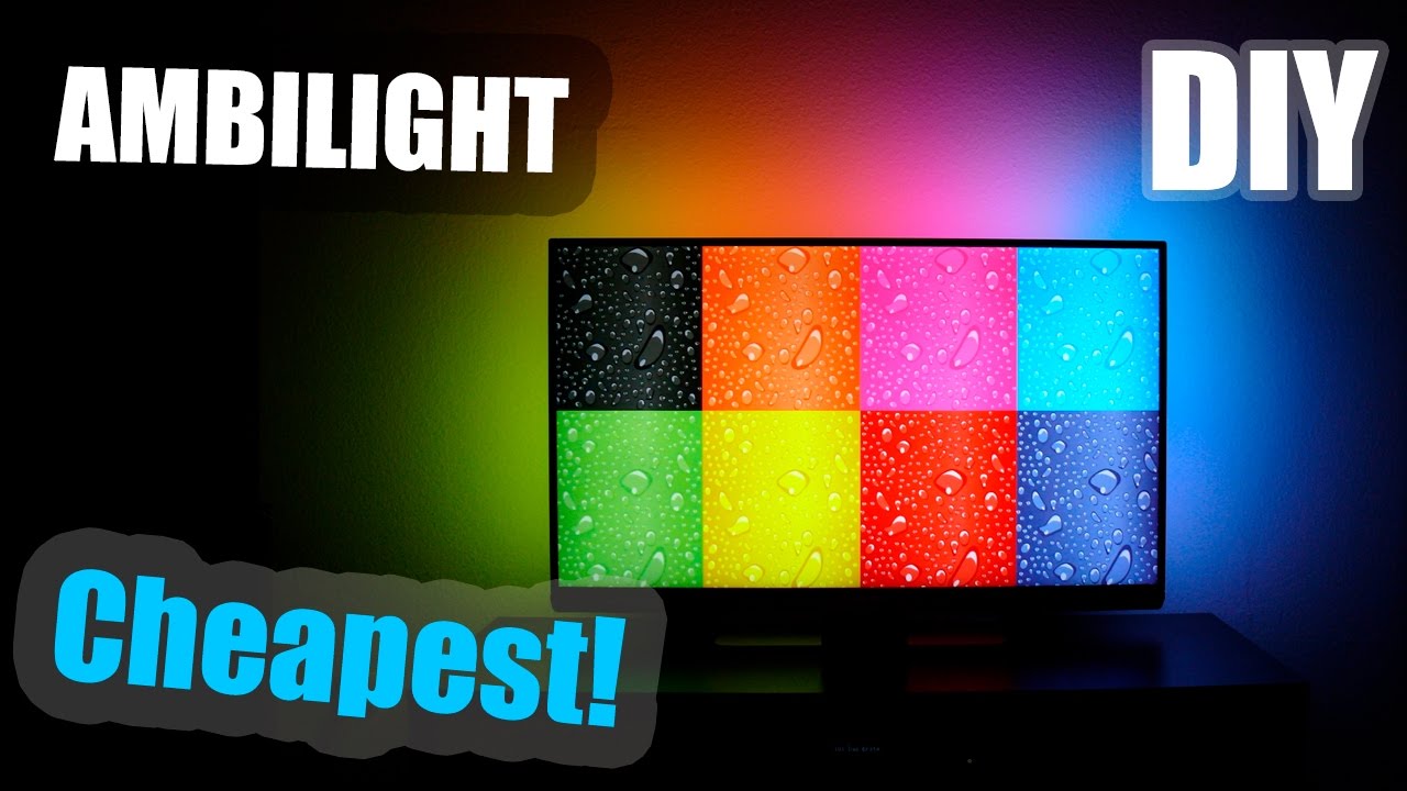 I just can't stop staring at this hypnotic DIY Ambilight project