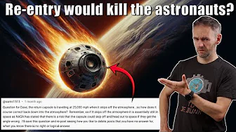Moon landing conspiracy theorist doesn't understand how re-entry works