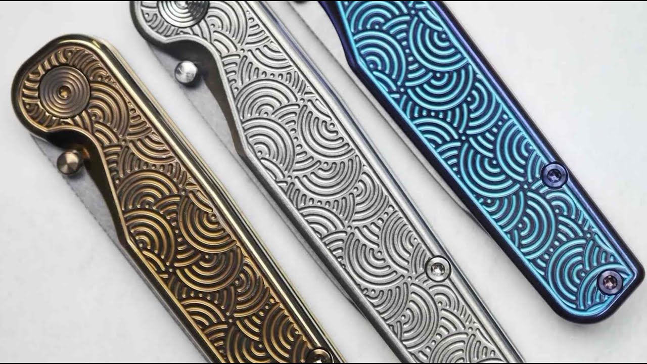 Tactile Knife Co. x URBAN Rockwall Thumbstud - Chaos Seigaiha