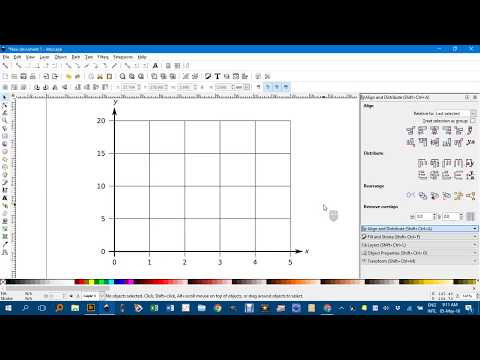 Grid with tick marks