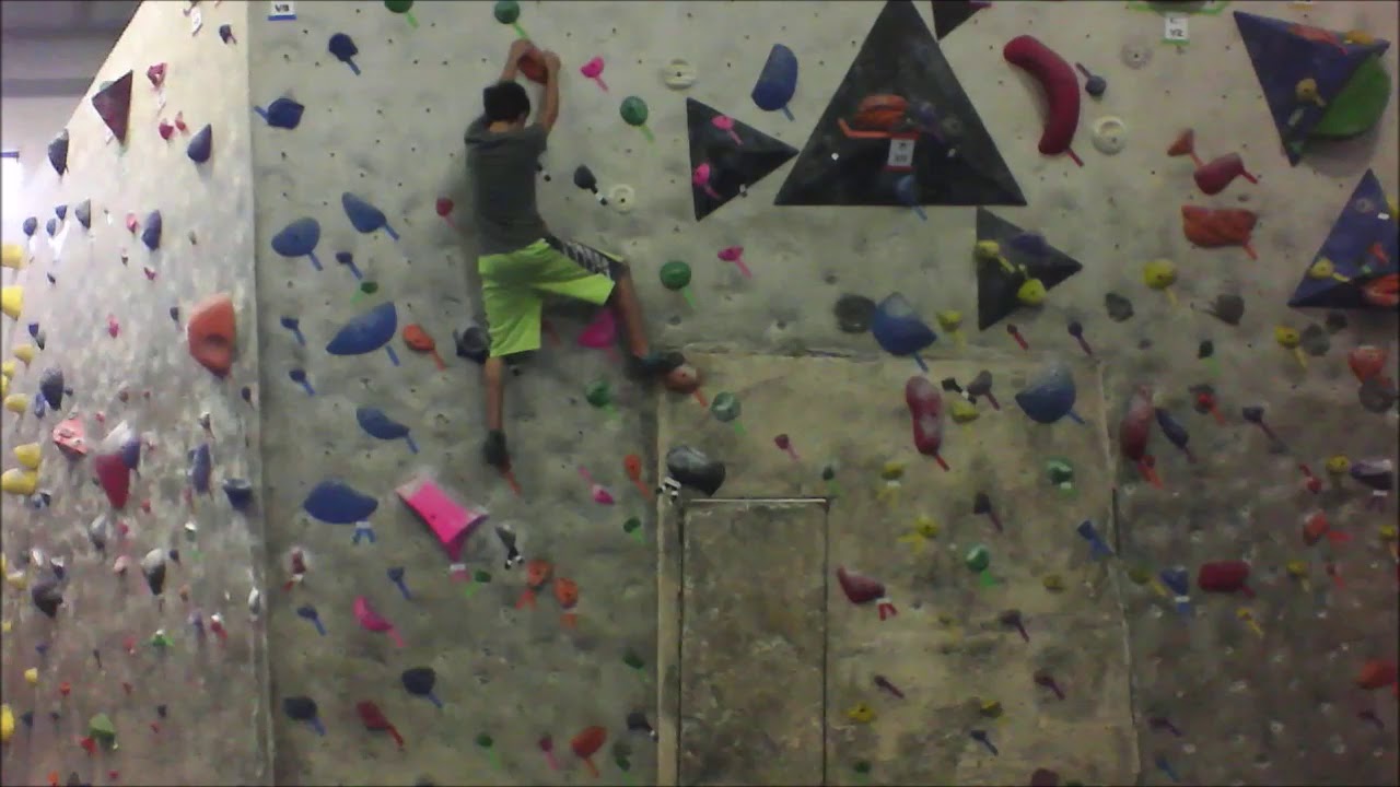 Orange V3 At The North Austin Rock Gym YouTube