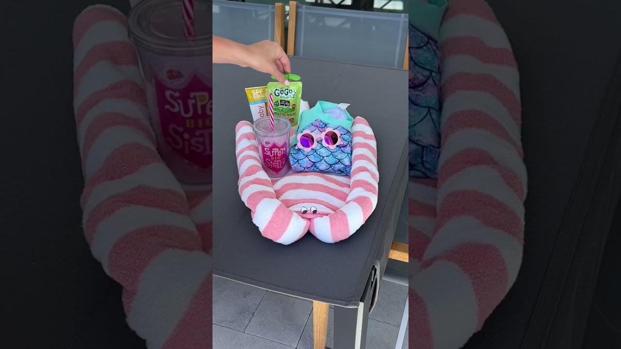 Setting Up For My 40 Month Old Toddler S Swim Lesson How To Make A Animal Shaped Towel 