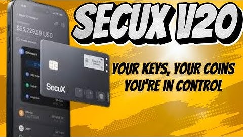 SecuX V20 & Shield BIO || ONE OF THE MOST SECURE HARDWARE WALLET IN 2024