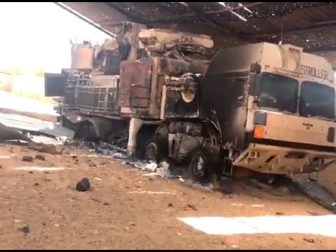 Уничтоженный ЗРПК Панцирь-С1Э в Тархуне (Ливия)