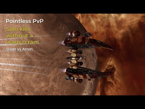 Eve Online PvP: soloing Atrons with a pointless Slicer