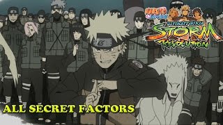 Naruto Shippuden Ultimate Ninja Storm Revolution All Secret Factors