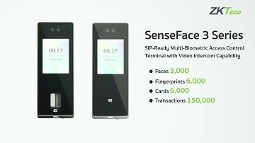 SenseFace 3 Series | SIP-Ready Multi-Biometric Access Control Terminal | ZKTeco Pakistan