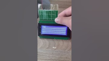 20*4 character dot-matrix LCD module, blue