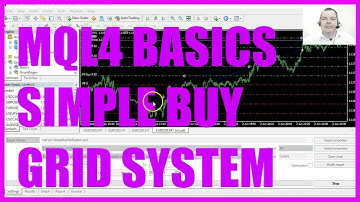 MQL4 TUTORIAL BASICS - 103 SIMPLE BUY GRID SYSTEM