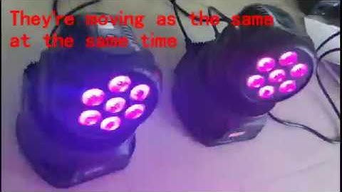 UKing LED moving head Master / Slave Mode Setting