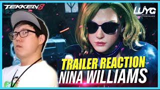 Tekken 8 Nina Williams Trailer REACTION w\/ MYK