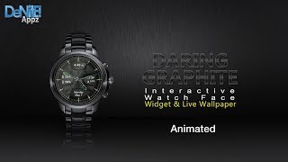 Daring Graphite HD Watch Face, Widget & Live Wallpaper screenshot 1