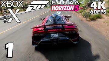 Forza Horizon 5 Gameplay Walkthrough Part 1 (Xbox Series X 4K 60FPS) - No commentary