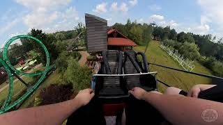 Diabelska Pętla (Devils Loop) | Legendia Śląskie Wesołe Miasteczko | Back row POV 4K