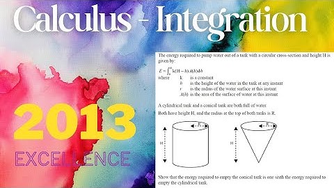 NCEA Level 3 Integration: 2013 Excellence question/