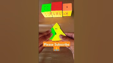 Pyramix Cube Solve Magical Trick #shortsfeed #shorts