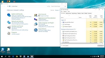 Shortcut key to Open Control Panel & Task Manager In Windows 10