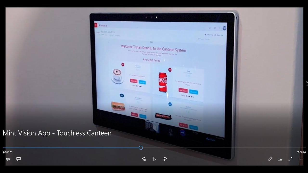 Mint Vision App Touchless Canteen YouTube