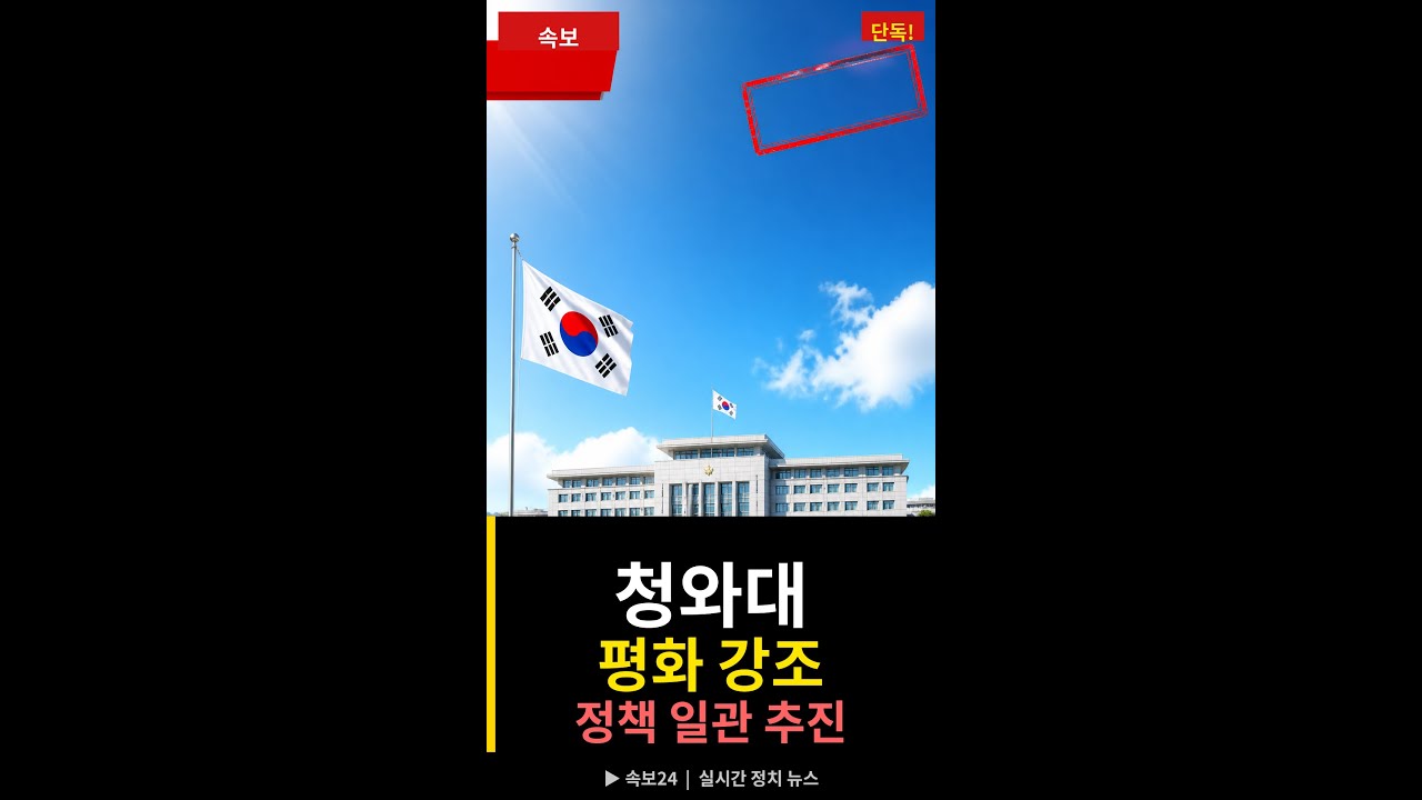 靑, 北 담화에 일관된 평화 강조 #shorts #뉴스