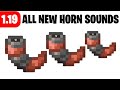 Minecraft 1.19 All Copper Horn &amp; Goat Horn Sounds In The Wild Update