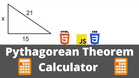Javascript Pythagorean Theorem Calculator