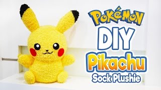 DIY Pikachu Sock Plushie with Free Pattern! Cute Pokemon Tutorial screenshot 5