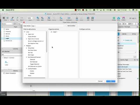 Update Axure Tutorial - create login and contact us forms using dynamic panel