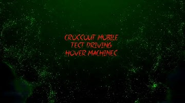 Crossout mobile  test driving hover machines