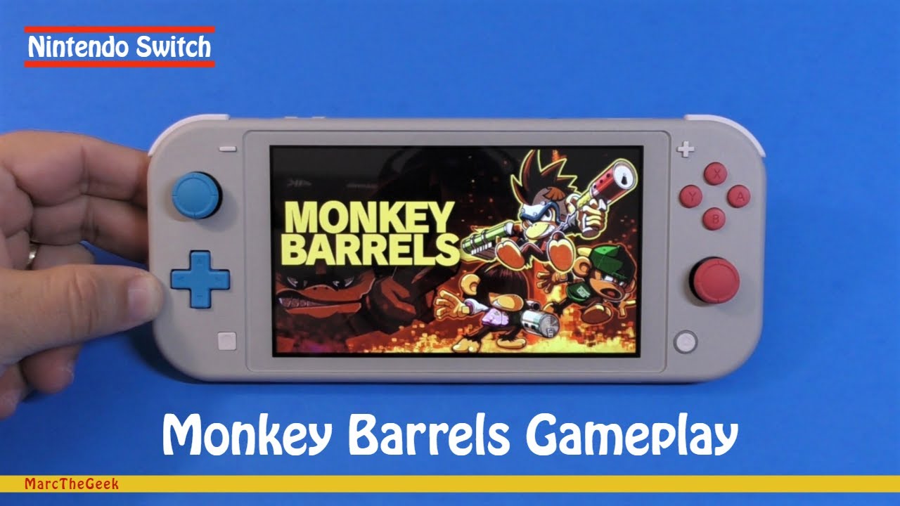 Jeu Nintendo Switch MONKEY BARRELS - Version US Neuve Sous Blister, Multilingue