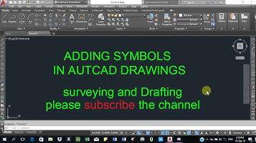 How to add symbol in autocad drawing