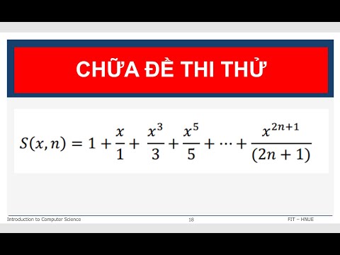 Video Chữa đề thi thử 01 - Bài 1. Tính tổng - Nhập môn khoa... - youtube