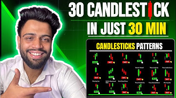 "30 Candlestick Patterns in 30 Mins 🔥 Complete Beginner’s Guide to Trading"| What is candlestick?