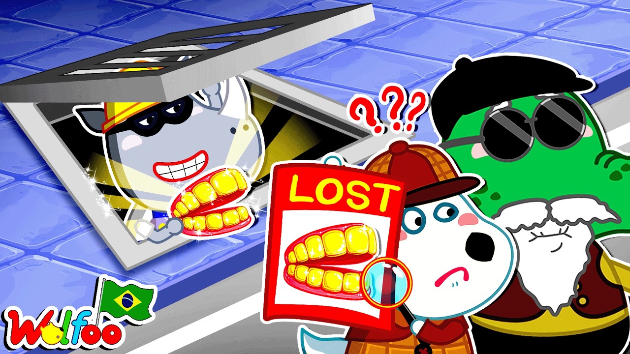😱 Quem Roubou o Dente Dourado? – Wolfoo Vai Descobrir! Wolfoo em Português