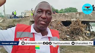Ablekuma North Mce Reveals Flood Hotspots And Why Trees Blocked Mallam-kokoroko Footbridge Bridge