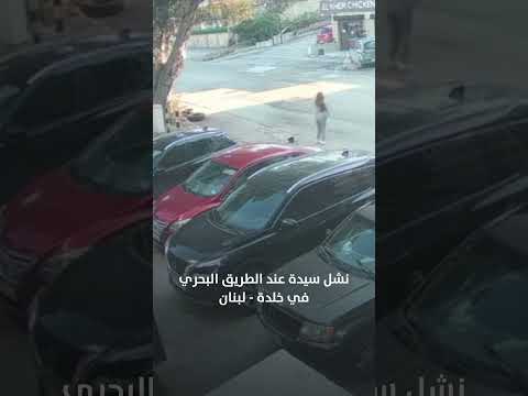 نشل سيدة عند الطريق البحري في خلدة لبنان نشل سيدة عند الطريق البحري في خلدة لبنان