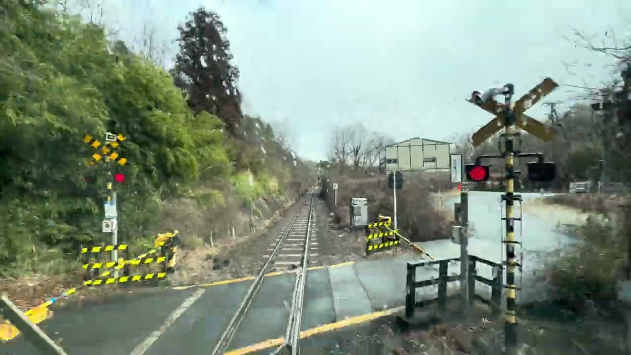 2026 3/4 キハ120-305 後面展望　伊賀上野~加茂